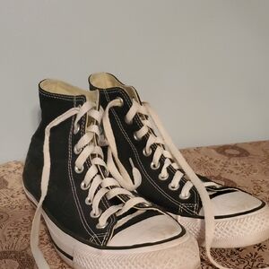 Converse Black and White High-Top Sneakers
